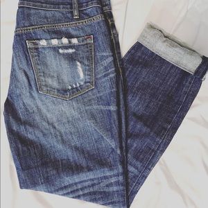 LOFT Distressed Boyfriend Jean Size 28/6